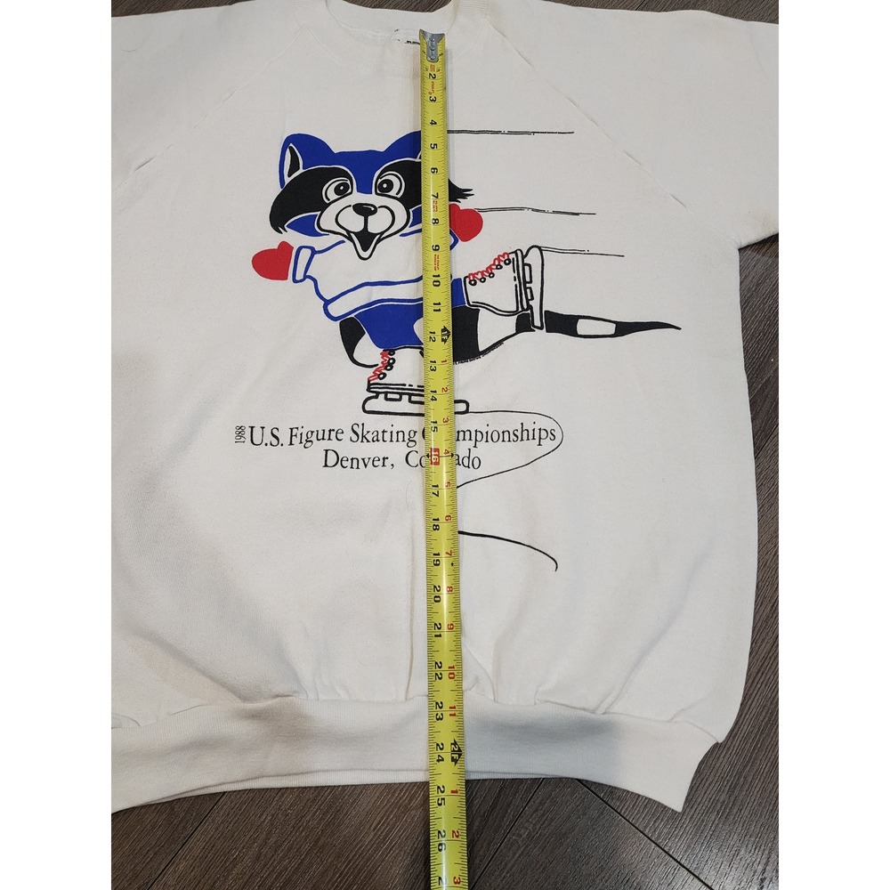 Vintage 1988 Fruit of the Loom US Figure Skating Denver Colorado Sweatshirt XL - Picture 6 of 7